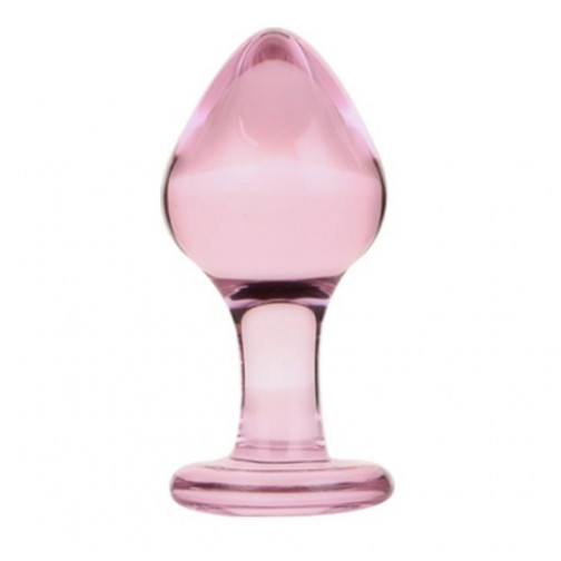Plug de vidro cônico rosa Lovetoys
