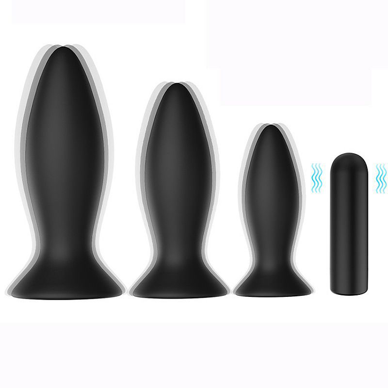 Plug anal guia para iniciantes: modelo de kit de dilatadores com vibrador anal pretty love