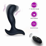 Massageador de próstata com controle remoto e modos de vibração